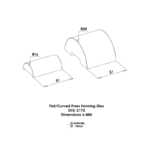 Litteä/Kaareva prässimuotti Durston - Image 2