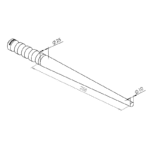 Pyöreä tasainen pinna 10-25mm Durston - Image 2