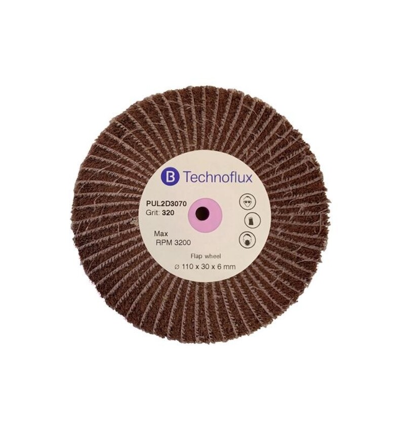 mixed red radial discs of sand and grain-320mm 1 Sekoitettu punainen radiaalilaikka, hionnan ja jyvän karkeus 240 - 110x30 mm - Image 1