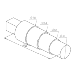 Kahva (4 vaihetta, Ø51mm-Ø70mm) Durston - Image 2