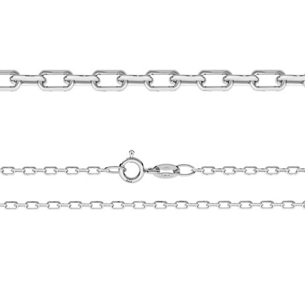 anchor chain diamond cut sterling silver 925 ad70 50cm anchor chain diamond cut sterling silver 925 ad70 50cm