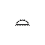 Puolipyöreä neulaviila Leikkaus 3 140 mm Vallorbe - Image 5