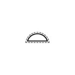 Puolipyöreä neulaviila Leikkaus 4 160 mm Vallorbe - Image 4