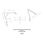 Kultasepän LED-tasapainotettu varsi Työpöydän Valaistus Durston - Image 5