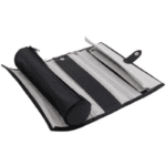 No. 904 Jewellery Case - Black / Grey Velour Interior - Image 6