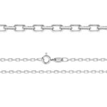 anchor chain diamond cut sterling silver 925 ad70 55cm