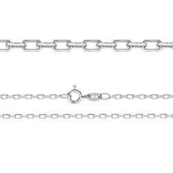 anchor chain diamond cut sterling silver 925 ad70 50cm