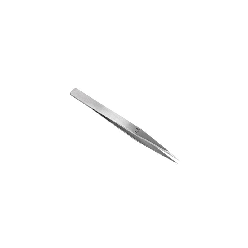 T1900_Stainless steel Tweezers, Anti-magnetic, 130mm AA-teräspinsetit 13 cm, erittäin hieno kärki - Image 1