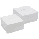 Berlin ECO Korurasia - Korvakorut/Napit/Riipus Kiiltävä Valkoinen Puu / Vaaleanharmaa veluurisisus - Image 4