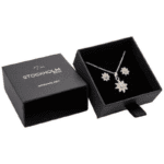 Stockholm ECO Korurasia Korvakoruille/Riipukselle - Musta Buckram Kartonki / Musta Vaahterä - Image 3