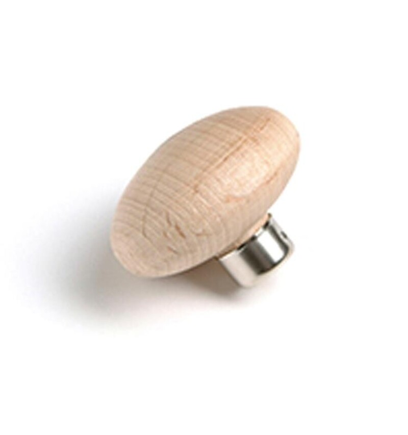 BM240 lentil-shaped-beech-wood-handle-for-buril Linssinmuotoinen pyökkikahva kaivertimelle - Image 1