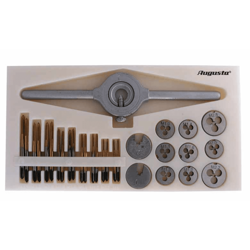 Assortment of Taps and Dies - Augusta Augusta - Hanojen ja kuolien valikoima - Image 1