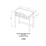 Vakiomalliset kultasepän työpöydät Durston - Image 5