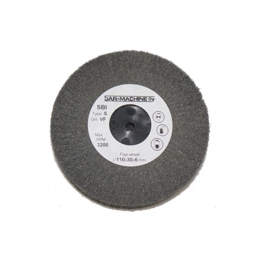 flap-wheel Läppäpyörä SBI-S Ø 110mm (Keskikarkea) - Image 1
