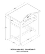 Durstonin Master HPL kultasepän työpöytä - Image 4