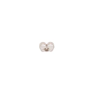 White gold friction ear nuts, earring back