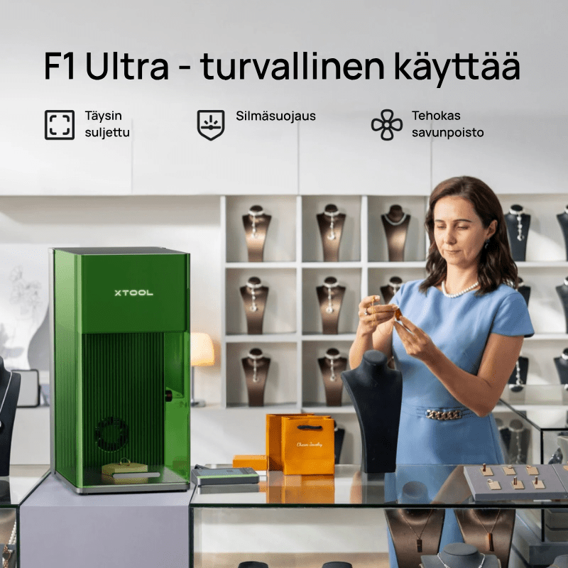 xtool F1 ultra laser kaivertaja suomi