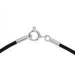 Nahkanauhan kiinnitin 2,2x10mm, 925 hopea, 0,2g - Image 2