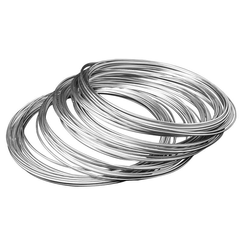 Sterling silver wire medium 925 hopealanka, pehmeä - Image 1