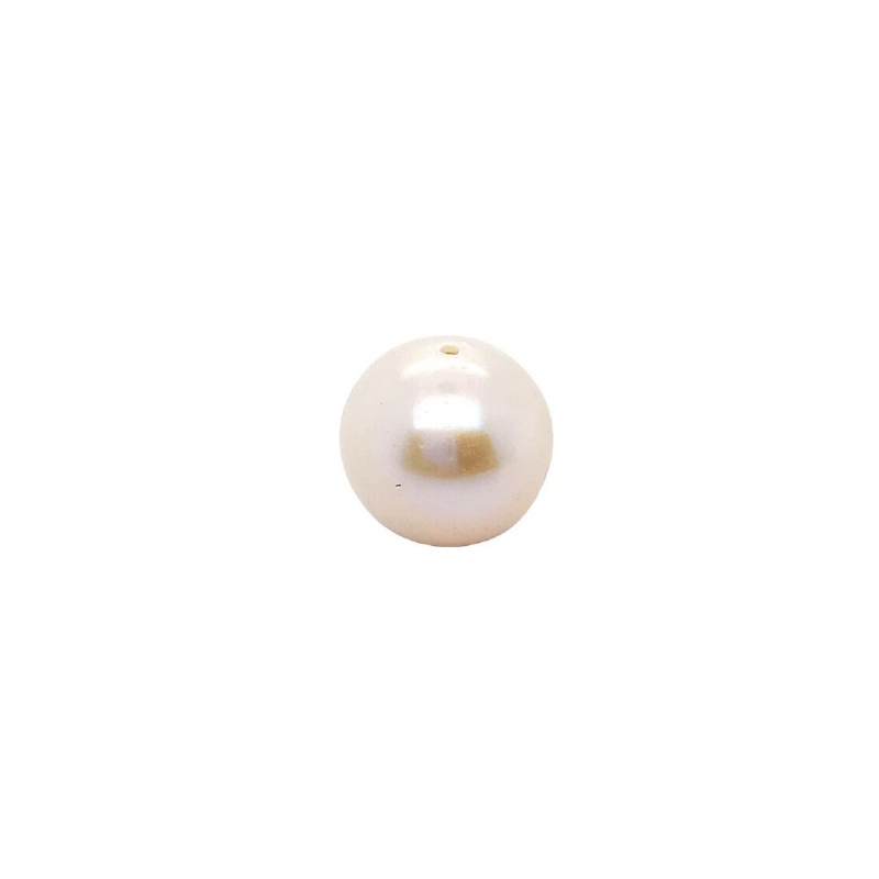 728901_Pearl white, 9,5-10,5mm, drilled Helmenvalkoinen, 9,5-10,5 mm, porattu - Image 1