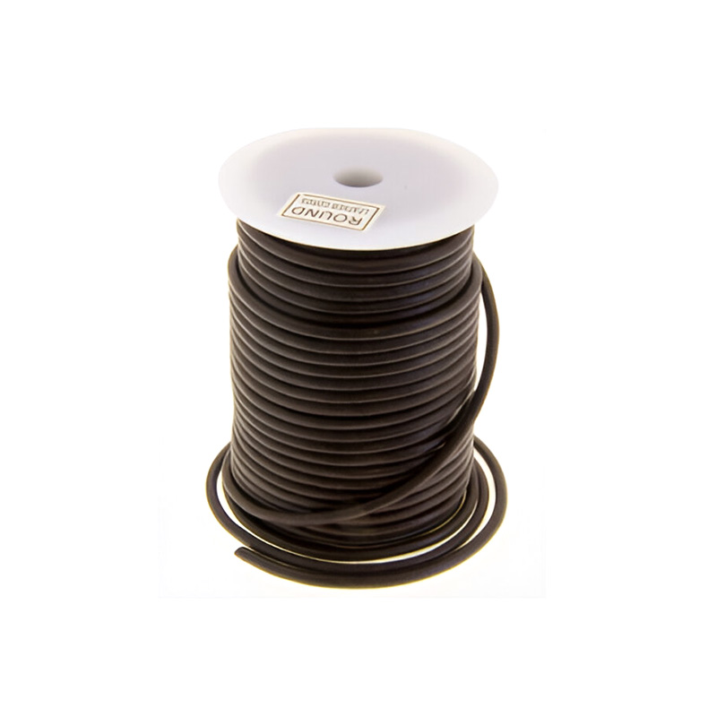 202.03000 Nahkanauha 2,0 mm, tummanruskea - Image 1