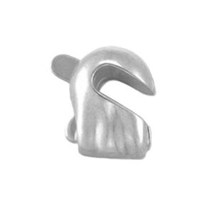 Side opening sterling silver 925 pin catch safety lock 044518