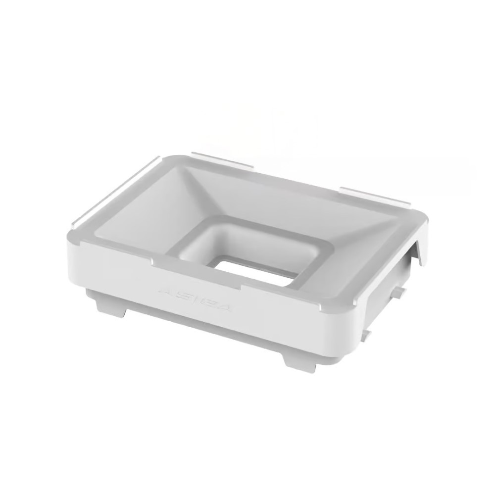 asiga-max-crown-kit-build-tray (1) Asiga Max Crown Kit Build Tray – Optimized Tray for Fast and Efficient Dental Printing. for the Crown Kit mode on Asiga MAX 3D printers. With a reduced resin volume, it enables fast and cost-effective printing of crowns, bridges, inlays/onlays, and veneers