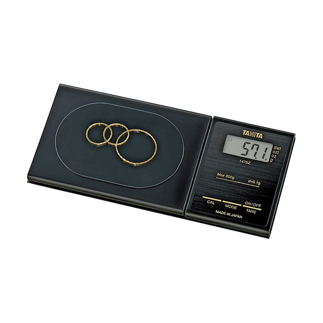 Tanita 1479Z Digitaalinen taskovaaka 200g, 0,1g 5597_1479Z_58837 Tanita 1479Z Digital Pocket Scale 200g, 0,1g