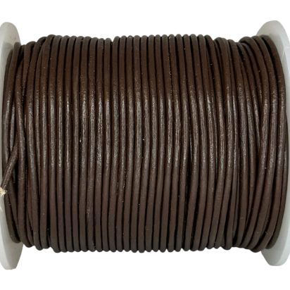 Pyöreä nahkanyöri - 1,5mm - Ruskea Pyöreä nahkanyöri - 1,5mm - Ruskea